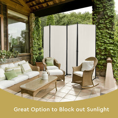 4 Panel Wall Privacy Screen Protector for Home-White