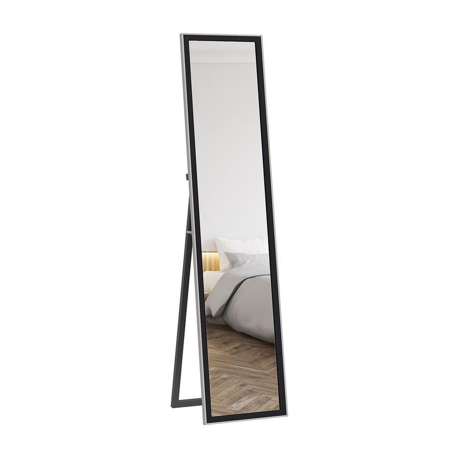 HOMCOM Glitter Frame Full-Length Mirror - Black
