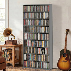 HOMCOM 640 CD Storage Tower - Grey