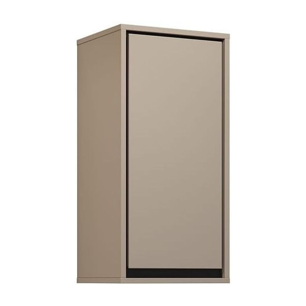 Irvine 03 Bathroom Cabinet 35cm, a wall-mounted cabinet with a single door and a neutral beige finish