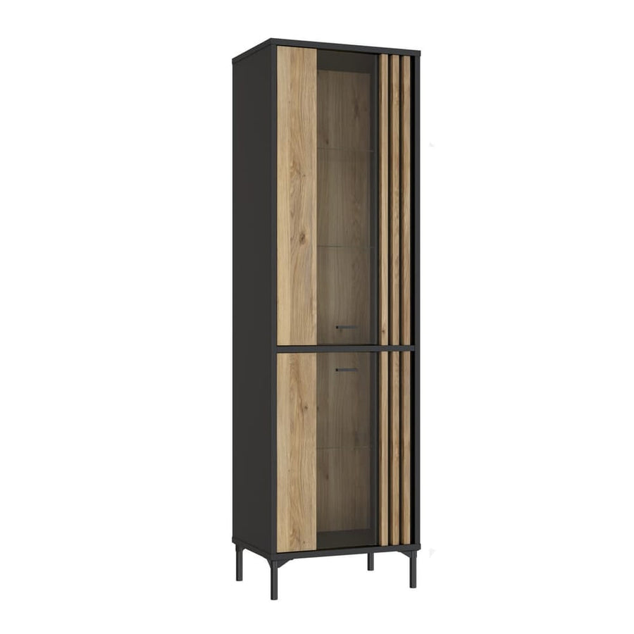 Joakimis Tall Display Cabinet 59cm in Oak Mauvella