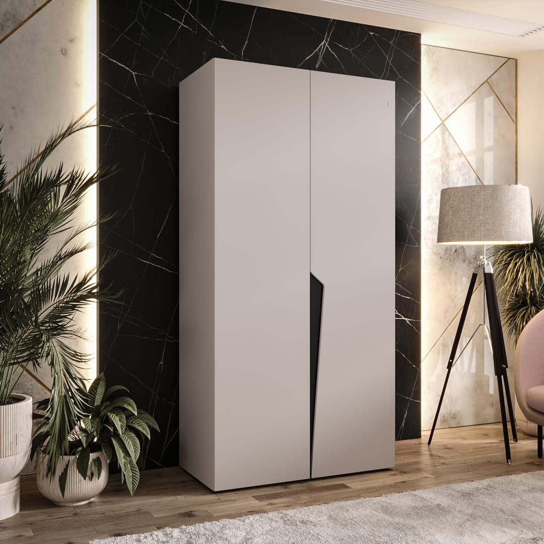 Piano I Hinged Door Wardrobe 100cm - product image 3