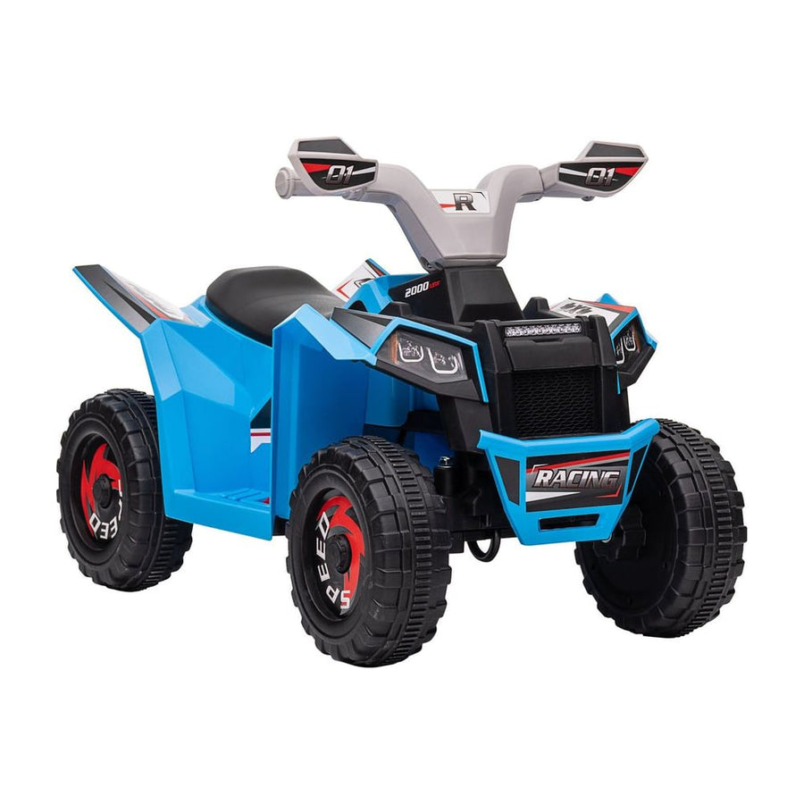 HOMCOM 6V Quad Bike with Wear-Resistant Wheels in Blue