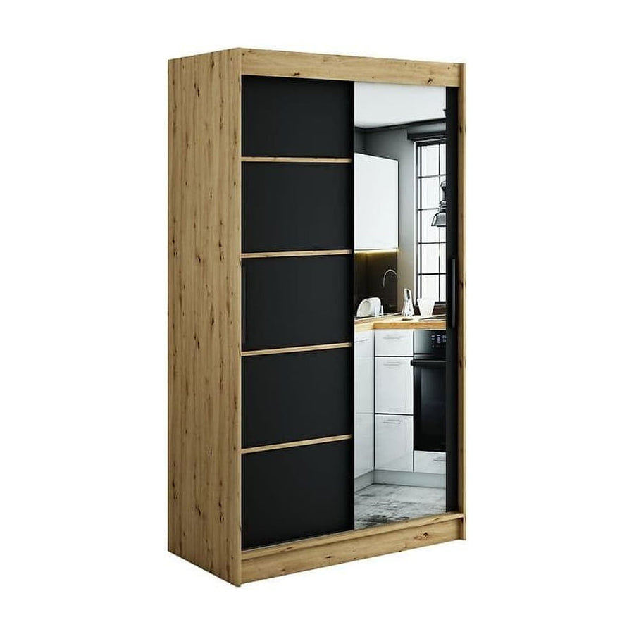 Leto V2 Sliding Door Wardrobe 120cm