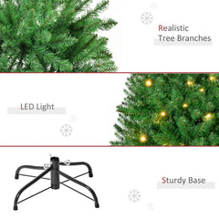 Close up views of the realistic tree branches, LED lights and sturdy base