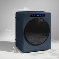HOMCOM 5kg Compact 40-60℃ Tumble Dryer Blue