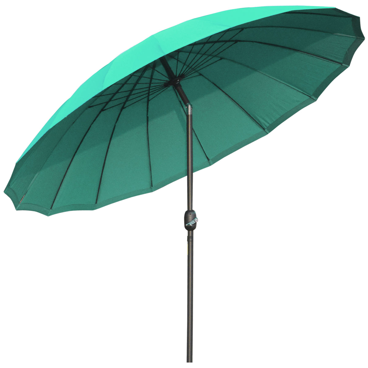 Outsunny 2.5m Shanghai Garden Parasol Umbrella in Green