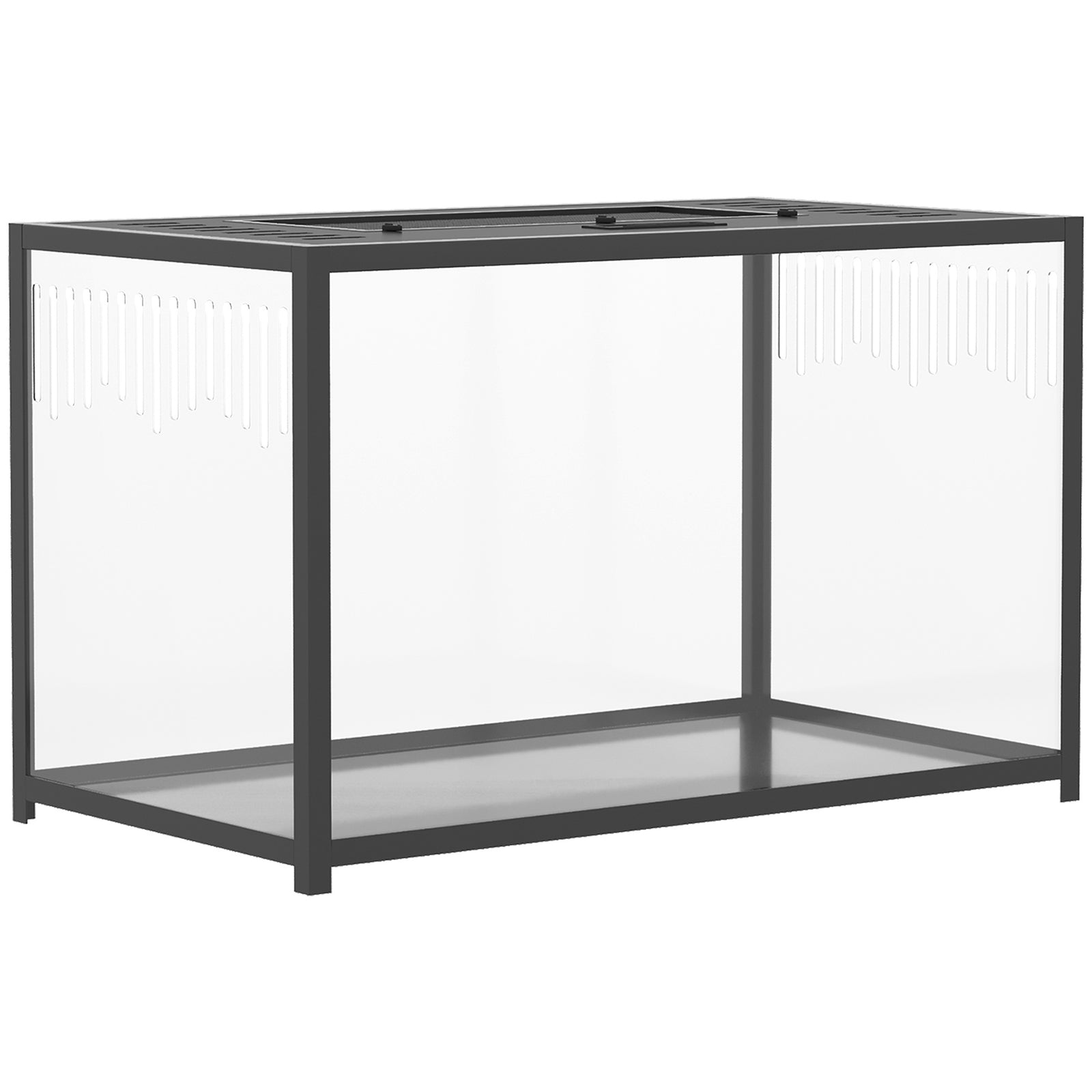 PawHut Hamster Cage, Chewproof Metal Rat Cage with Deep Base, Openable Top for Syrian Dwarf Hamster, Gerbil, 80 x 45 x 50.5 cm