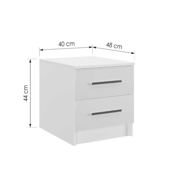Bedside Table EPSOM Graphite