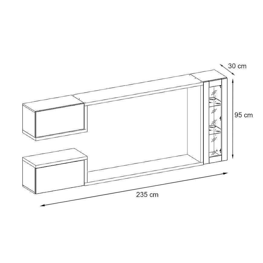Galaxy Entertainment Unit For TVs Up To 60" - product image 3