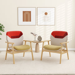 Modern Accent Chair Upholstered Side Armchair with Backrest