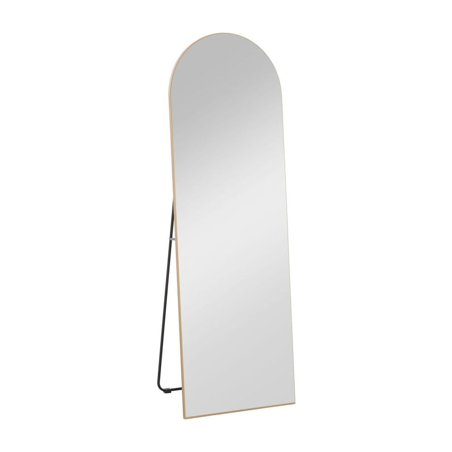 HOMCOM 150cm Arched Full Length Mirror - Gold Tone