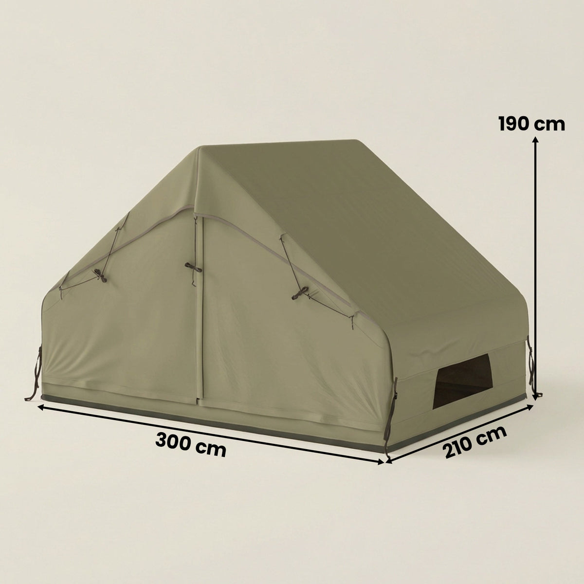 Outsunny Inflatable Tent Waterproof for Camping Blow Up Tent with Pump Carry Bag for 2-4 Person