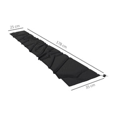 Outsunny Parasol Cover, Cantilever Umbrella Cover for 2-3.5 m Parasols, 420D Oxford Fabric Banana Umbrella Protector with Zipper for Outdoor Garden, Patio, Black