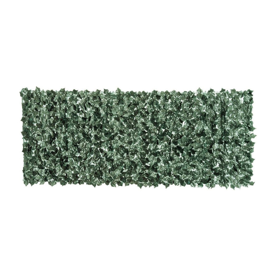 Outsunny 1-Piece Artificial Leaf Hedge Screen Privacy Fence Panel for Garden Outdoor Indoor Decor, Dark Green, 2.4M x 1M