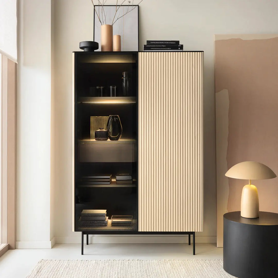 Orta Tall Display Cabinet 107cm
