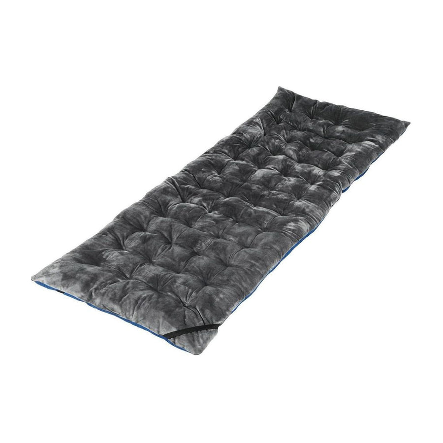 Outdoor Camping Cot Pads a dark grey sleeping pad on a cot