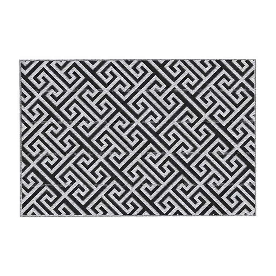 Outsunny 182 x 274 cm(6x9ft) Outdoor Rug Reversible Mat Plastic Straw Rug Portable RV Camping Mat for Garden Deck Picnic