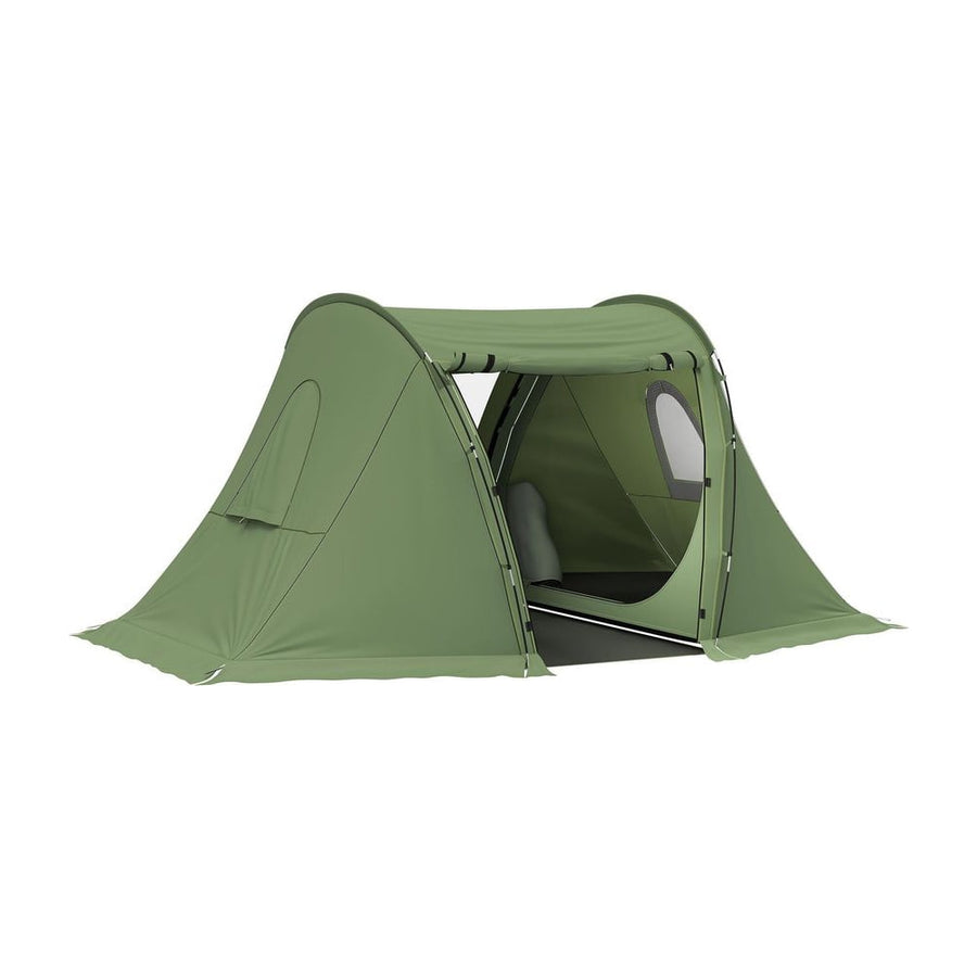 Outsunny 3 Man Camping Tent shown from the front with the main door open