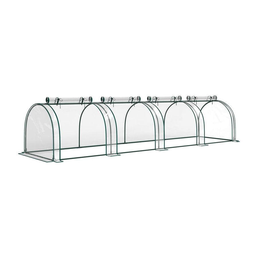 Outsunny 395 x 100 cm Low Tunnel Greenhouse - Clear