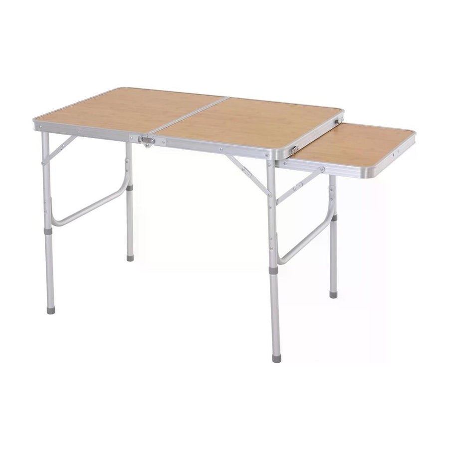 Outsunny 3ft Aluminium MDF-Top Folding Picnic Table Portable Camping Table