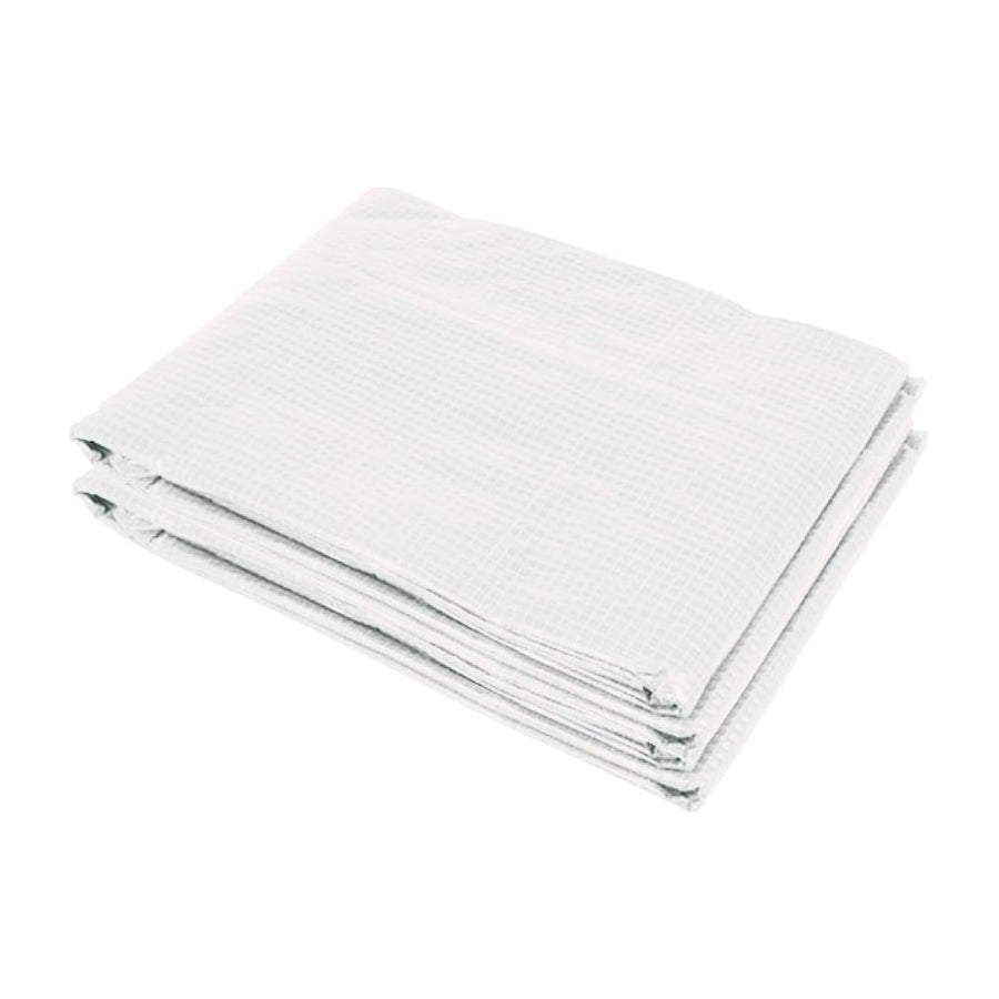 Outsunny Greenhouse Replacement Cover ONLY Winter Garden Plant PE Cover with Roll-up Windows Door, 6 x 3 x 2m White
