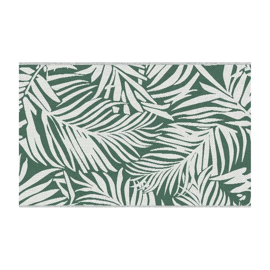 Outsunny Reversible Outdoor RV Rug, 1.5 x 2.4m Patio Floor Mat, Waterproof Plastic Straw Rug for Garden, Deck, Picnic, Beach