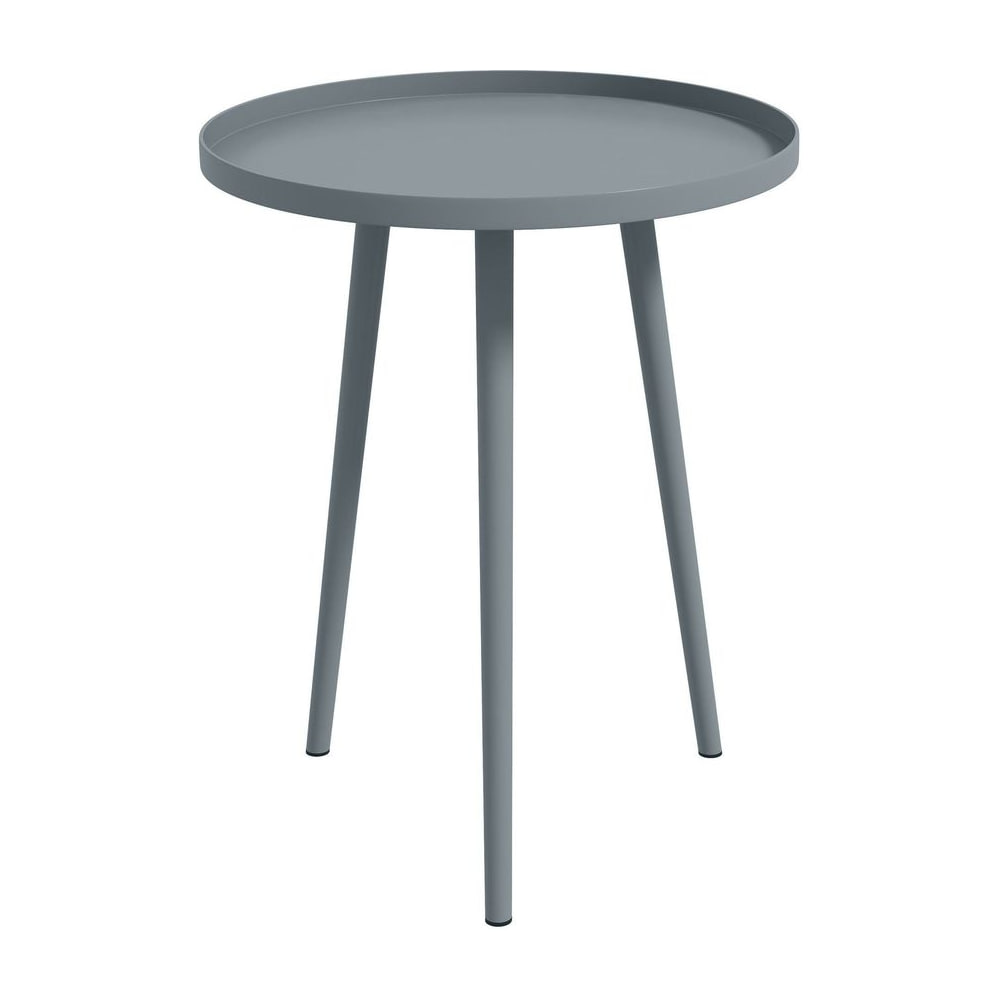 Outsunny Round Garden Coffee Table in Grey