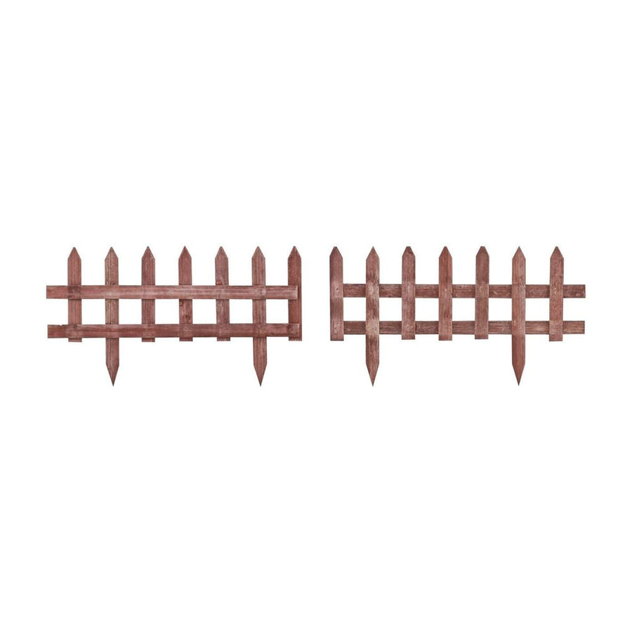 Outsunny Set of 12 Wooden 60cm Garden Fence Pieces