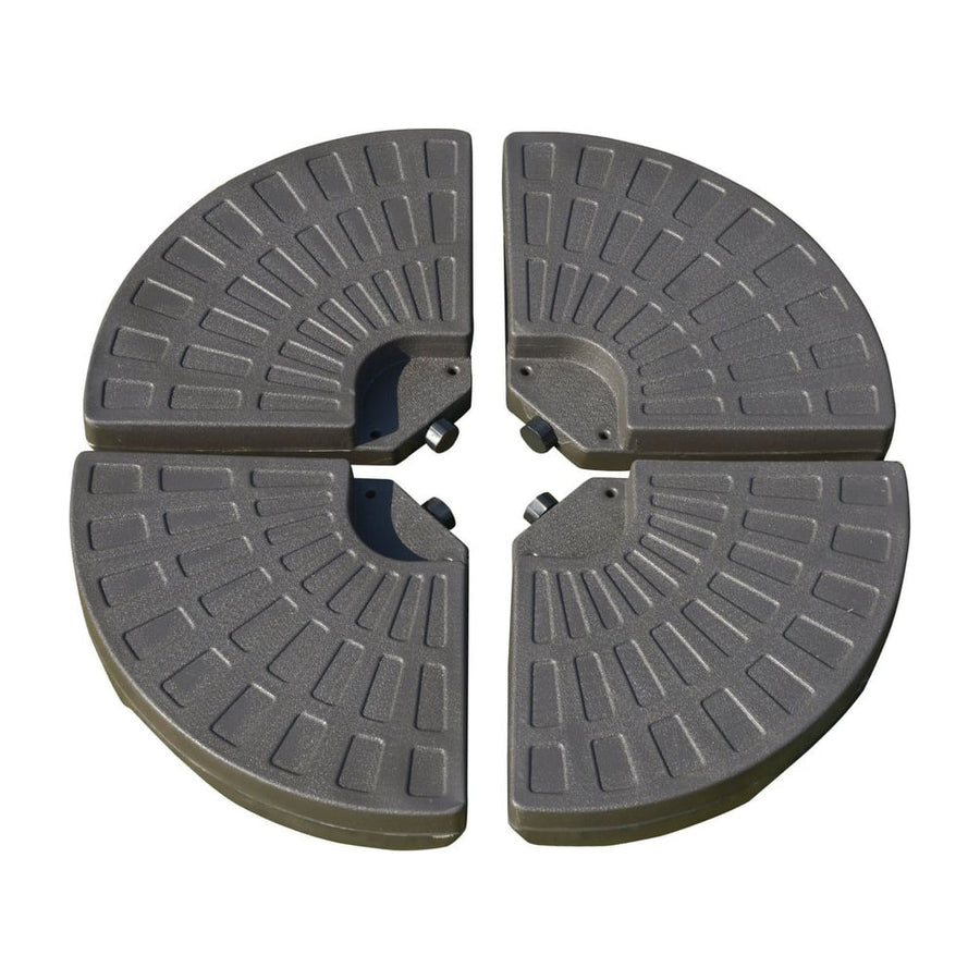 Outsunny Set of 4 Fillable Parasol Weights - 100kg