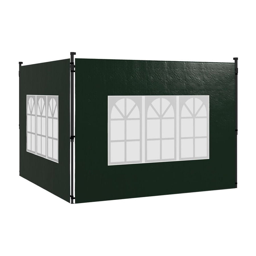 Outsunny Set of Two Gazebo Frame Replacement Walls in Green