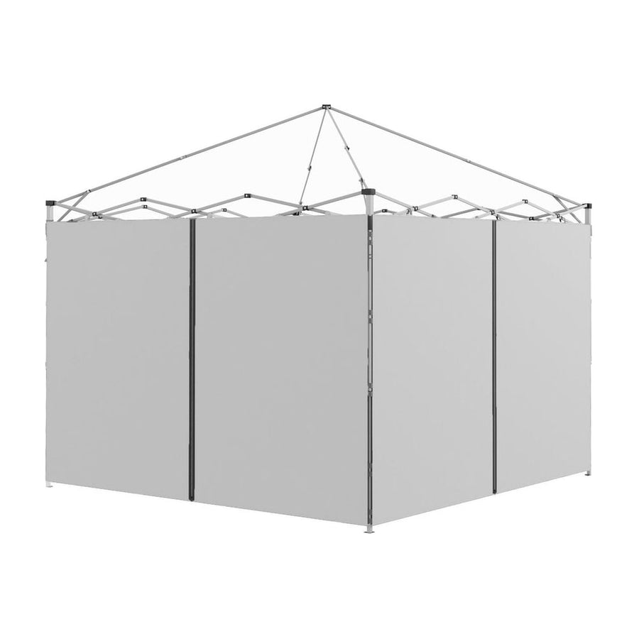 Outsunny Set of Two 3 x 3(m) Replacement Zipped Gazebo Walls - Grey