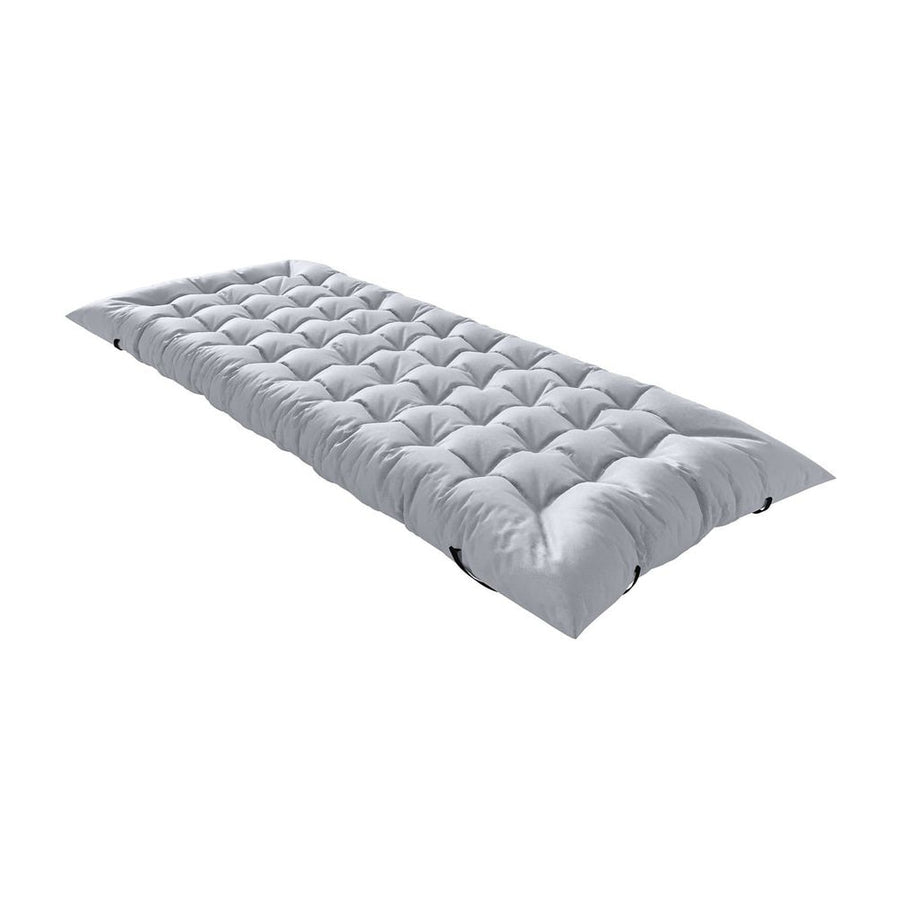 Outsunny Sleeping Mat, Foldable Camping Mattress Pad with Elastic Straps, Light Grey