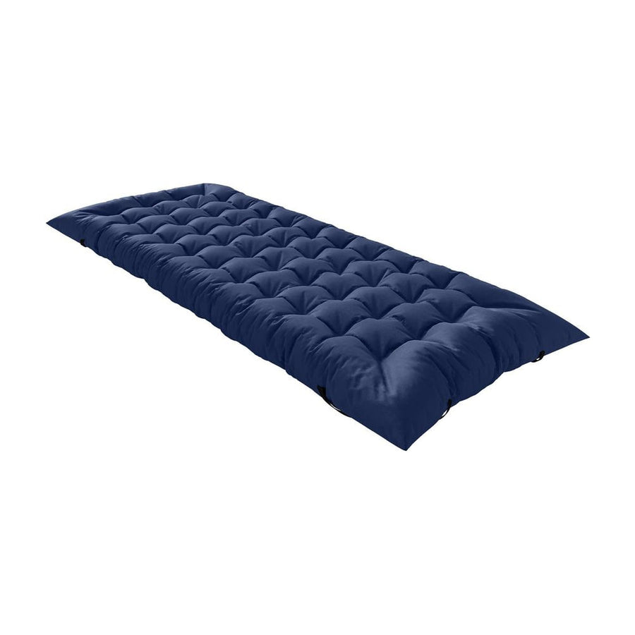 Outsunny Sleeping Mat, Foldable Camping Mattress Pad with Four Corner Elastic Straps, Dark Blue