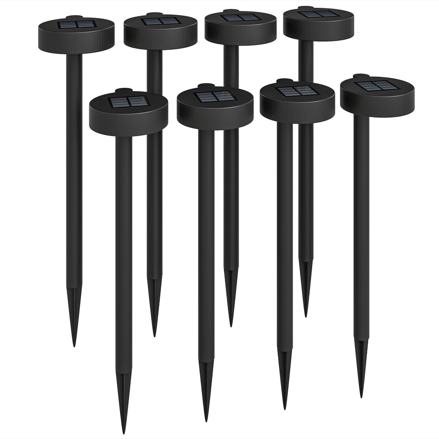 Outsunny Solar Lights Outdoor Garden Stake 8 Pack Pathway Lighting, Solar Stake Lights with Auto On/Off LED, IP44 Waterproof