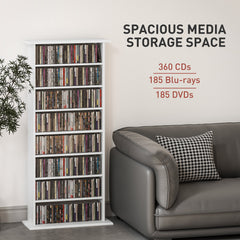HOMCOM 360 CD Storage Unit - White