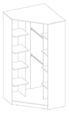 Imola IM-01 Corner Wardrobe 95cm - product image 9