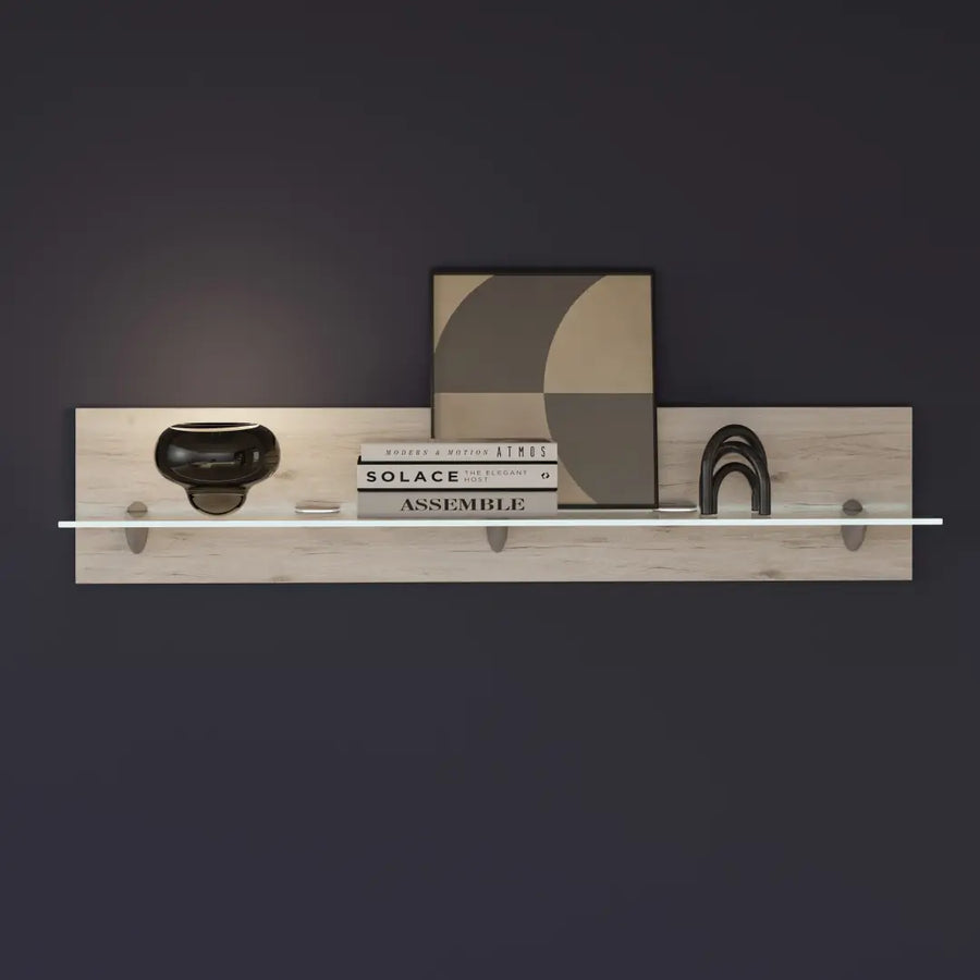 Portland Floating Shelf 120cm in Oak Sand
