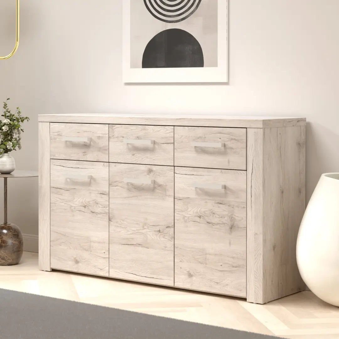 Portland Sideboard Cabinet 136cm in Oak Sand