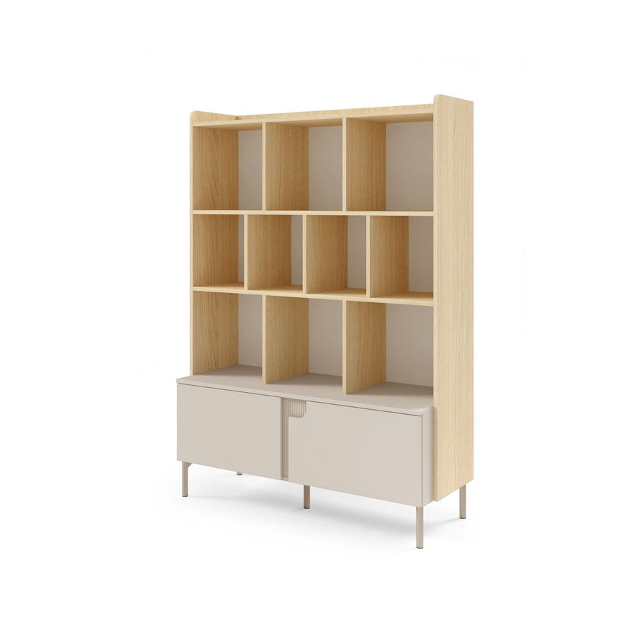 Positano PO5 Bookcase 113cm in Beige