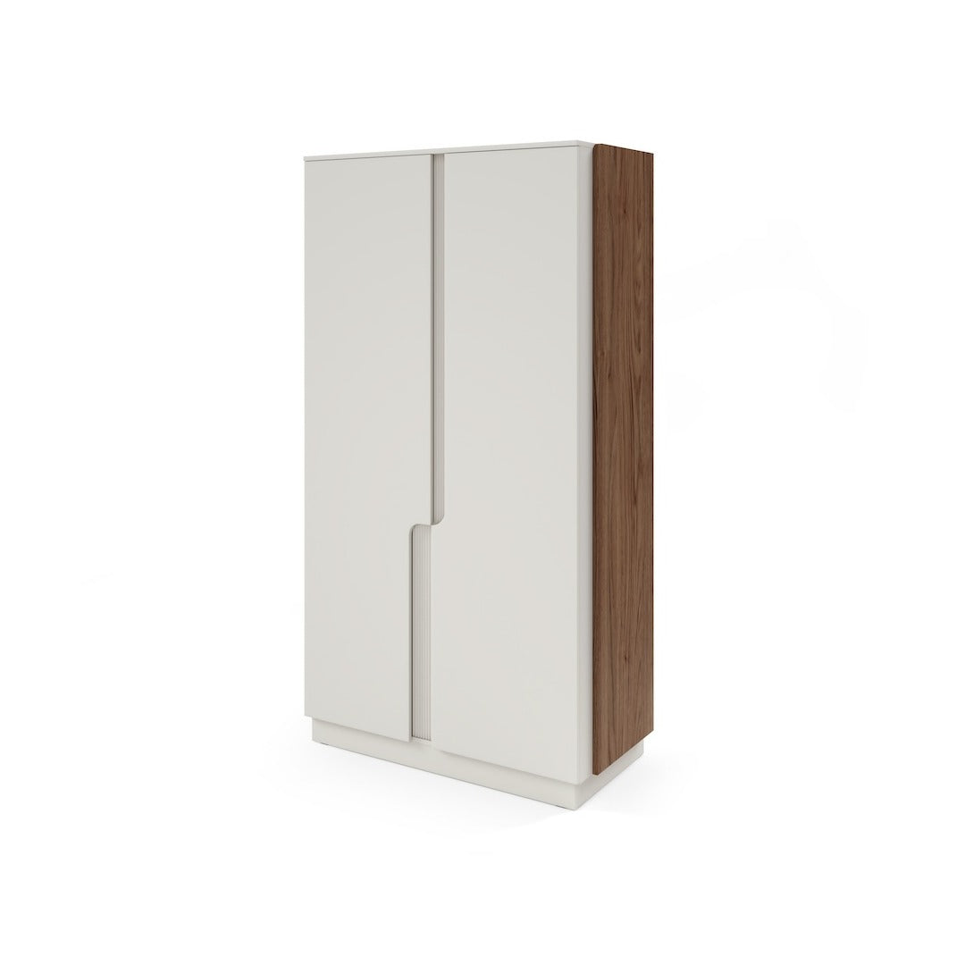 Positano PO1 Hinged Door Wardrobe 103cm in Cashmere, image 7