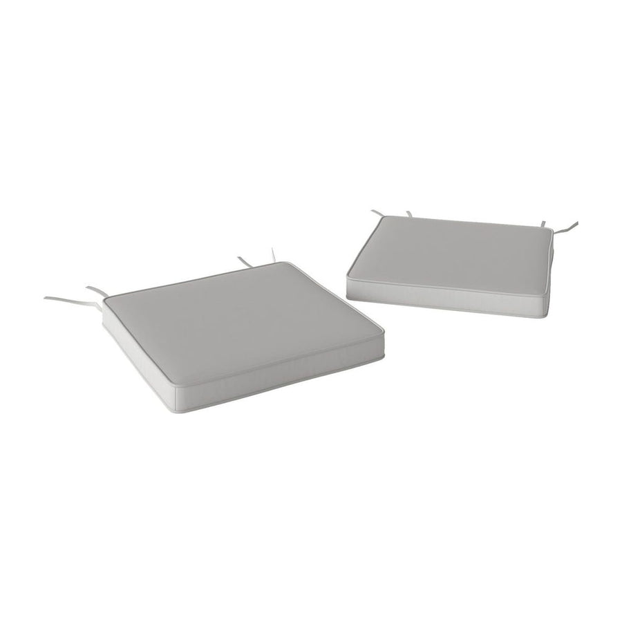 Outsunny Set of Two 45 x 45cm Garden Seat Cushions - Light Grey