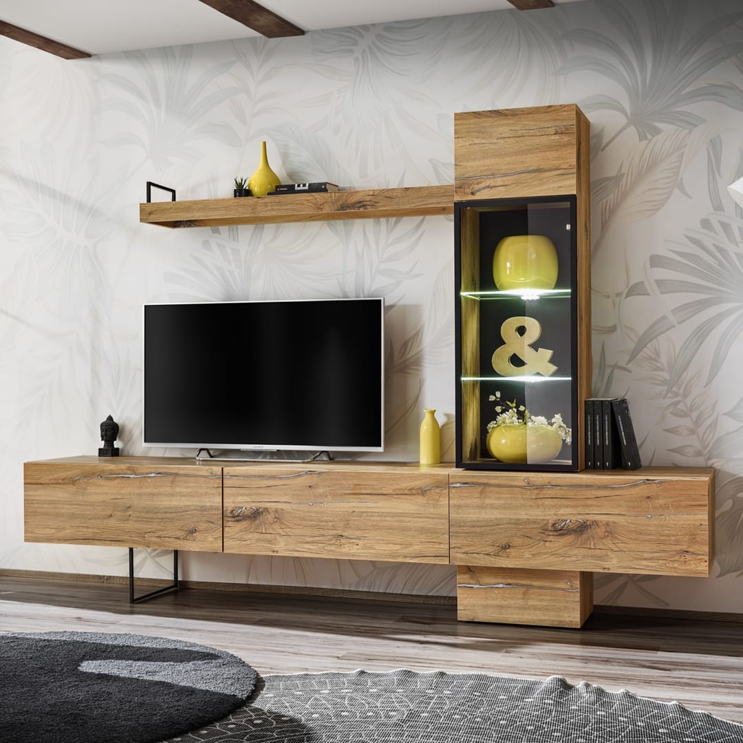 Rise TV Entertainment Unit For TVs Up To 60"