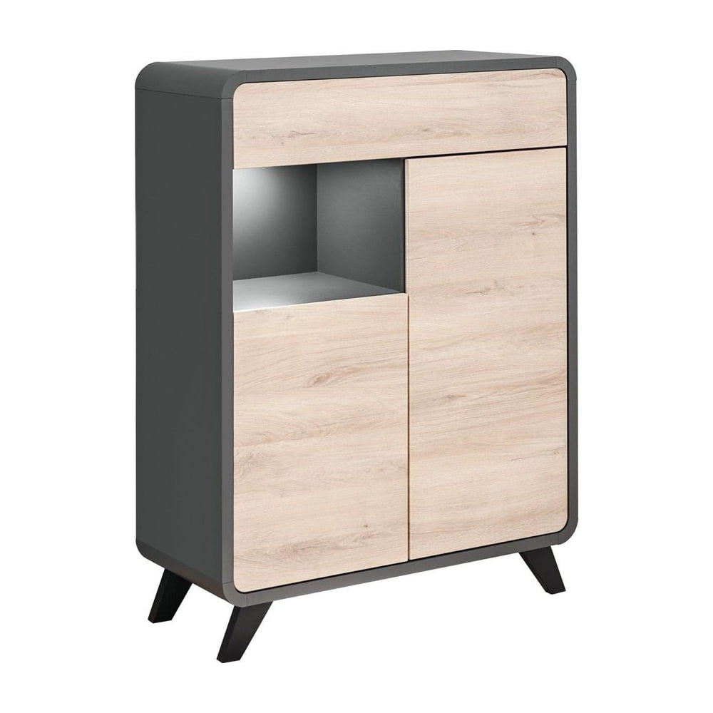 Round Sideboard Cabinet 90cm