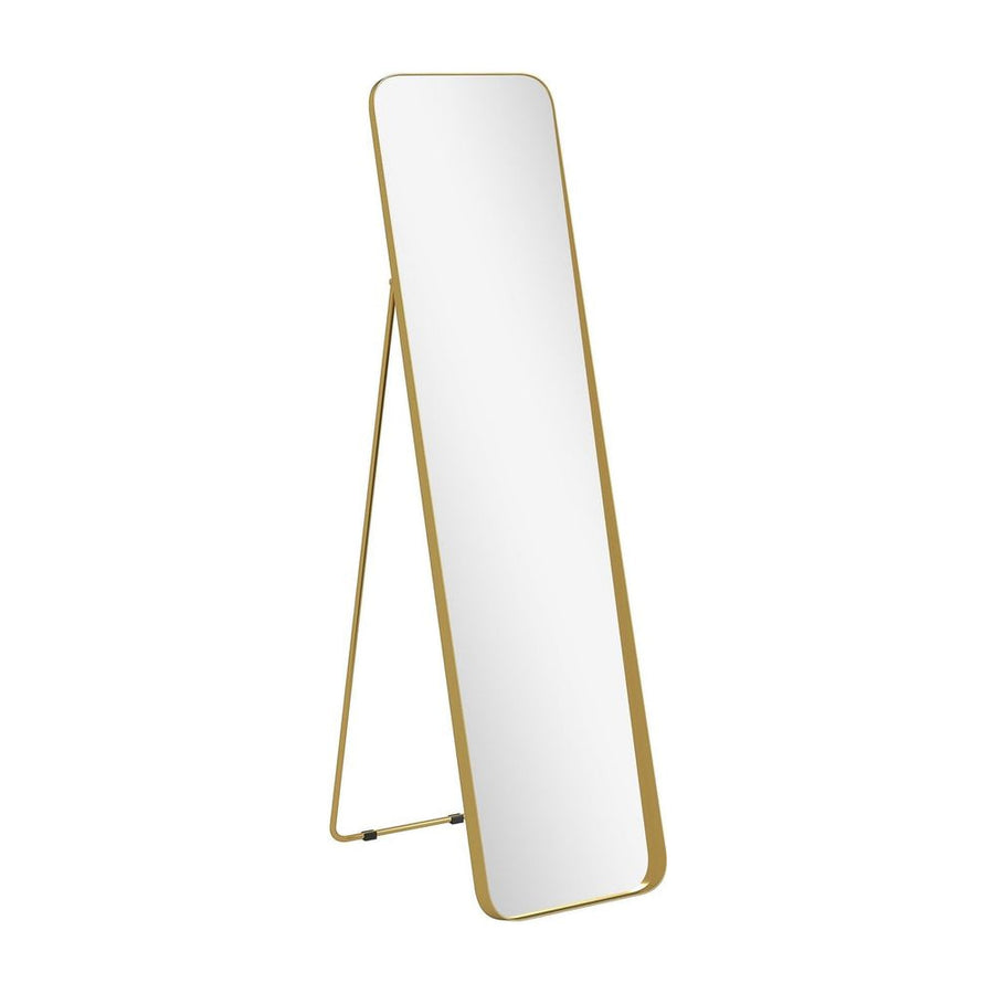 HOMCOM 40 x 160 cm Rectangular Full Length Mirror - Gold Tone