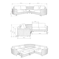 Corner Sofa Bed Laren, image 19