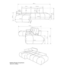 Corner Sofa Bed Soho, image 21