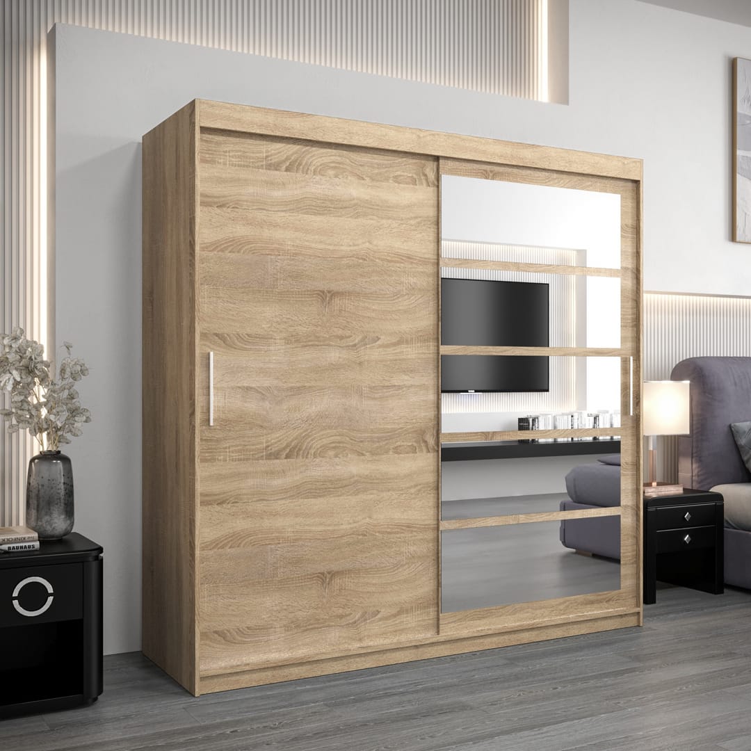 Roma I Sliding Door Wardrobe 200cm