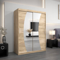 Wave Sliding Door Wardrobe 150cm