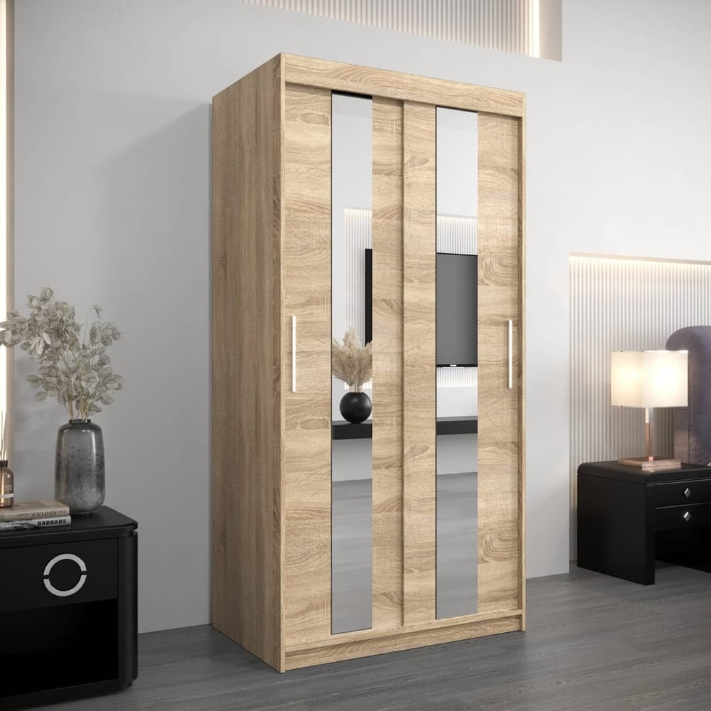 Pole Sliding Door Wardrobe 100cm - product image 13